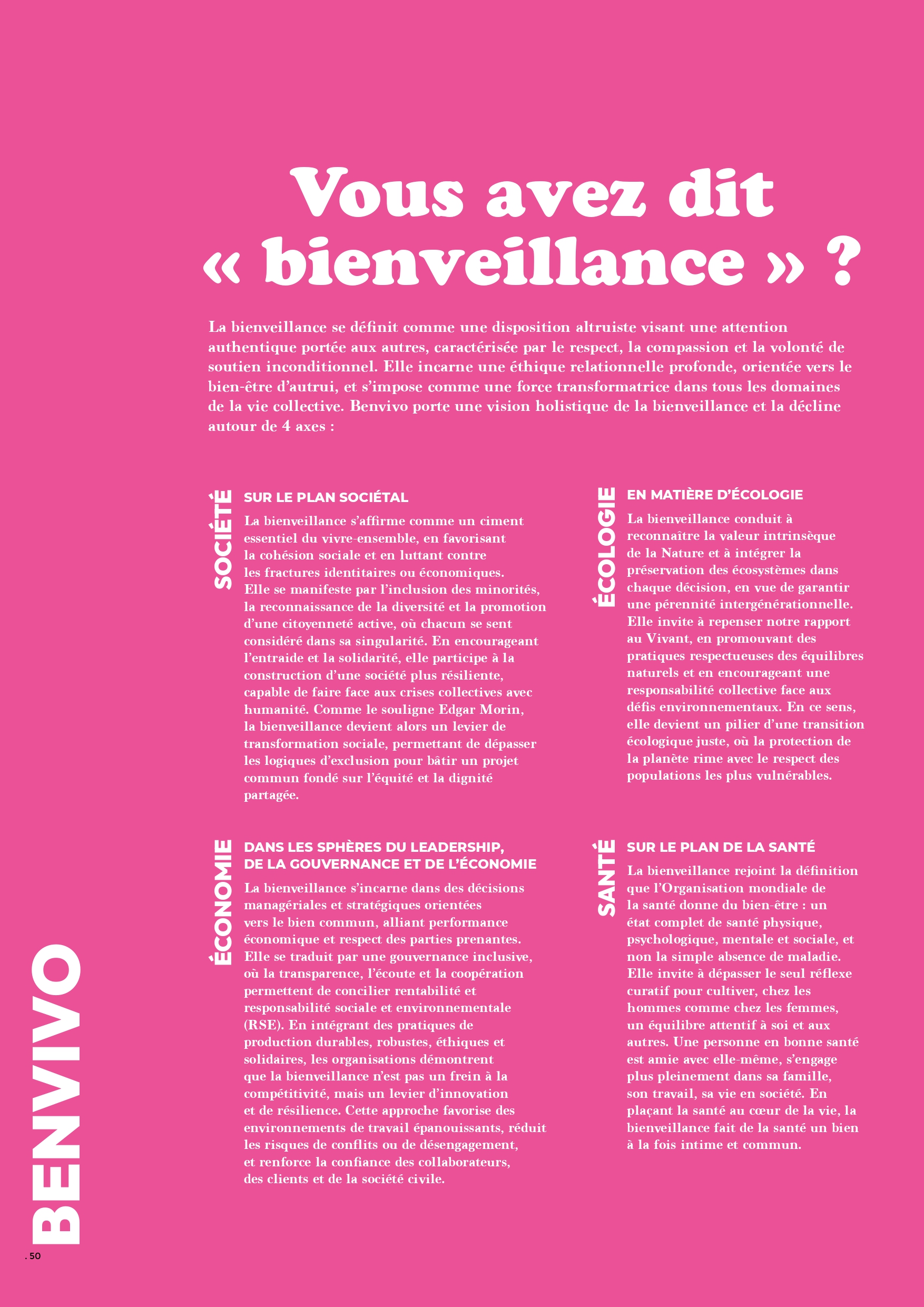 About Benvivo — page 50